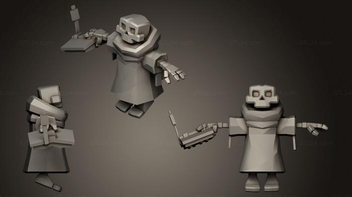 Игрушки (Скелет Мага, TOYS_0326) 3D модель для ЧПУ станка